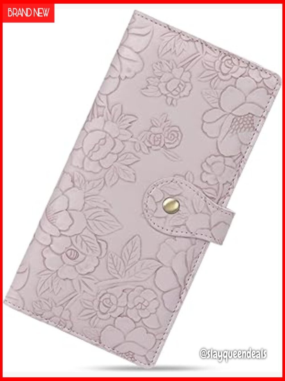 Slim RFID Blocking Vegan Leather Wallet with Zipper Pocket